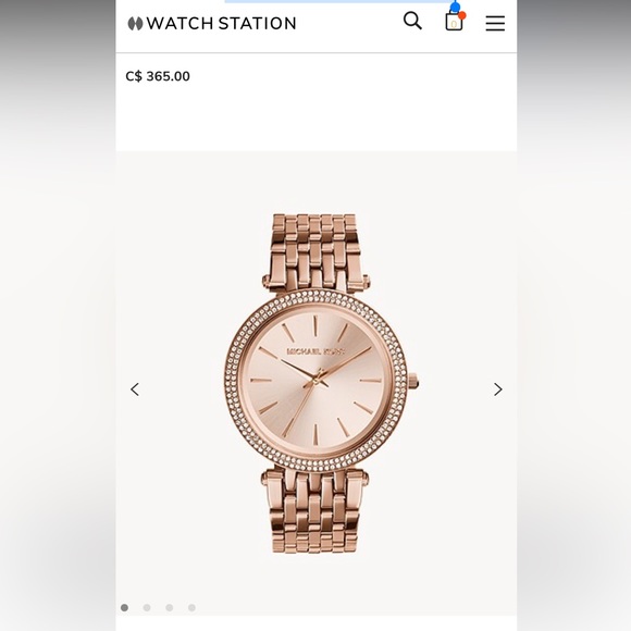 Michael Kors Rose Gold-Tone Glitz Darci Watch - Picture 2 of 9